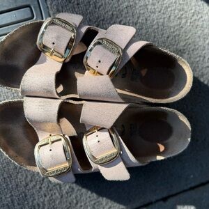 Birkenstock Women's Sandals with Gold Buckles